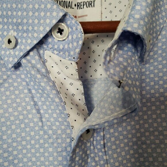 International Report Casual Shirt Mens Sz XL SLIM Short Sleeve Button Microfiber - Picture 4 of 16